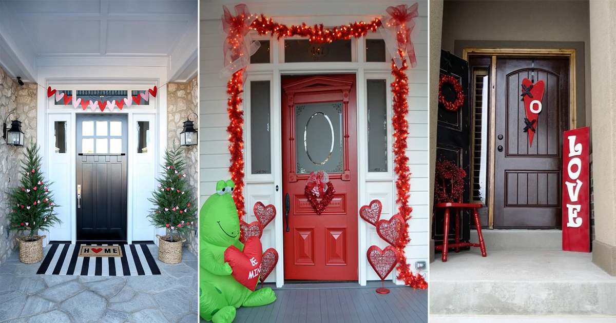 Charming Ways to Decorate Your Porch for Valentine's Day - Hello Lidy